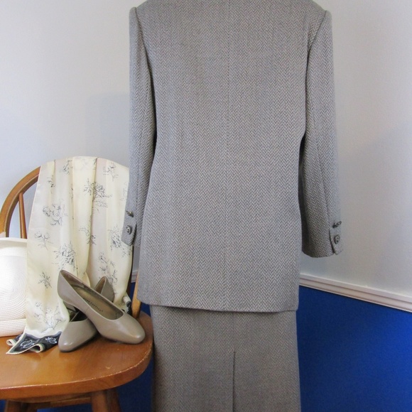 🌟Host Pick 🌟Vintage 80's Kasper ASL Wool/Rayon Business Suit - Picture 7 of 8